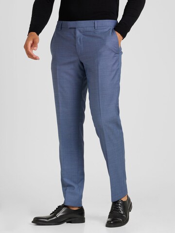 JOOP! Regular Trousers with creases in Blue: front