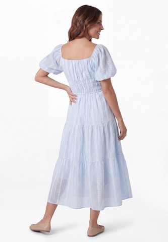 Usha - Vestido 'Floral' em azul