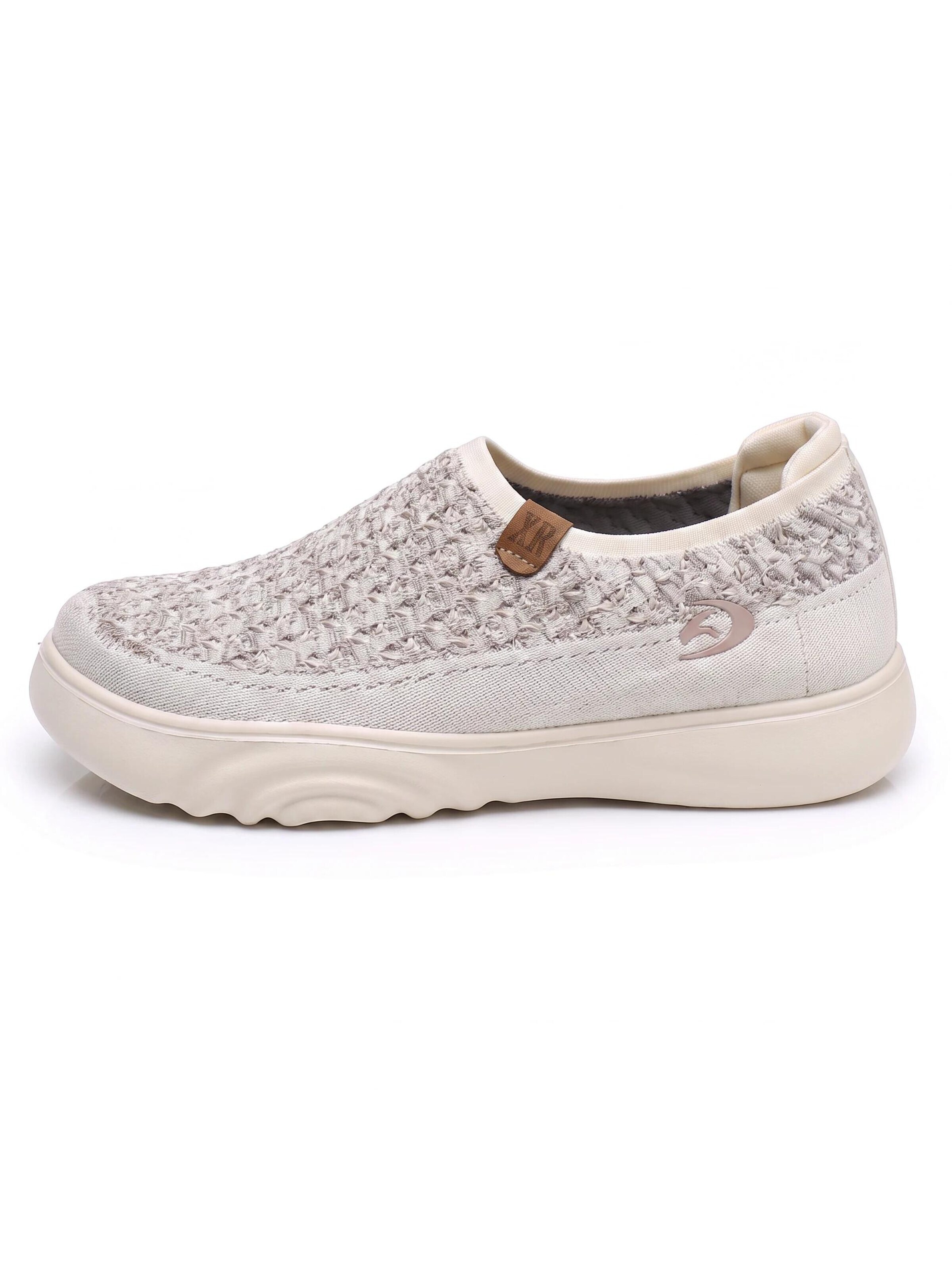 BONVERANO Slipper 'Damen Slip-On Walking Sneaker'‌‌‌‌‌‌ in Grau: Vorderseite