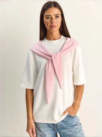 T-shirt 'T-Shirts' Bianco Lucci en marron