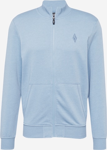 SKECHERS Athletic Zip-Up Hoodie in Blue: front