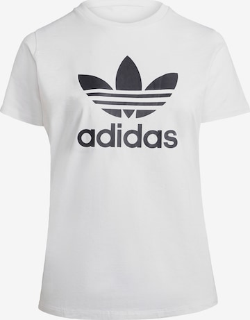 ADIDAS ORIGINALS T-shirt 'Adicolor Classics Trefoil ' i vit: framsida