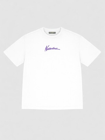Notoriouz Shirt 'NTRZ MUSTANG' in White: front