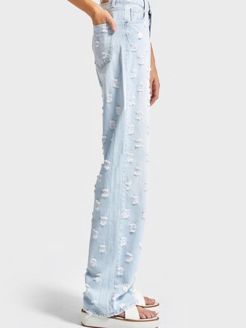 IT'S BASIC Regular Jeans 'Straight High Rise Jeans' in Blue