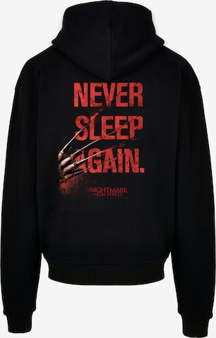 F4NT4STIC Sweatshirt 'Nightmare on Elm Street Never Sleep Again' in Black: front