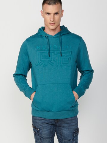 KOROSHI - Sweatshirt em azul: frente