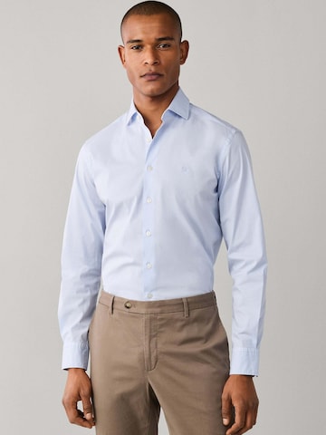 Hackett London Slim Fit Hemd in Blau: Vorderseite