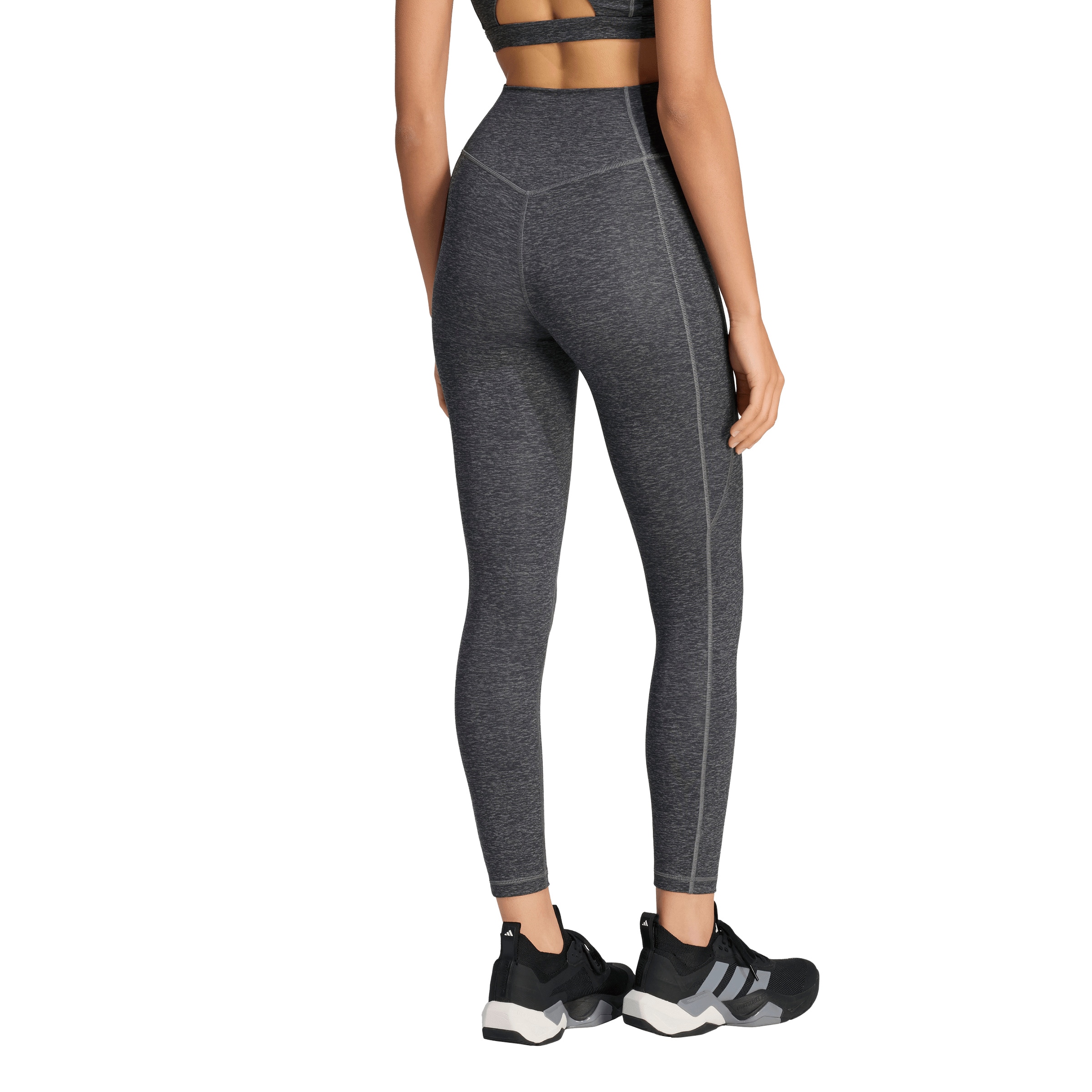 ADIDAS PERFORMANCE Skinny Παντελόνι φόρμας 'Optime Essentials' σε γκρι