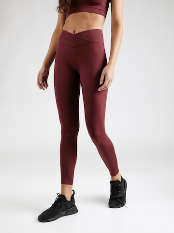 Skinny Pantalon de sport HKMX en rouge : devant