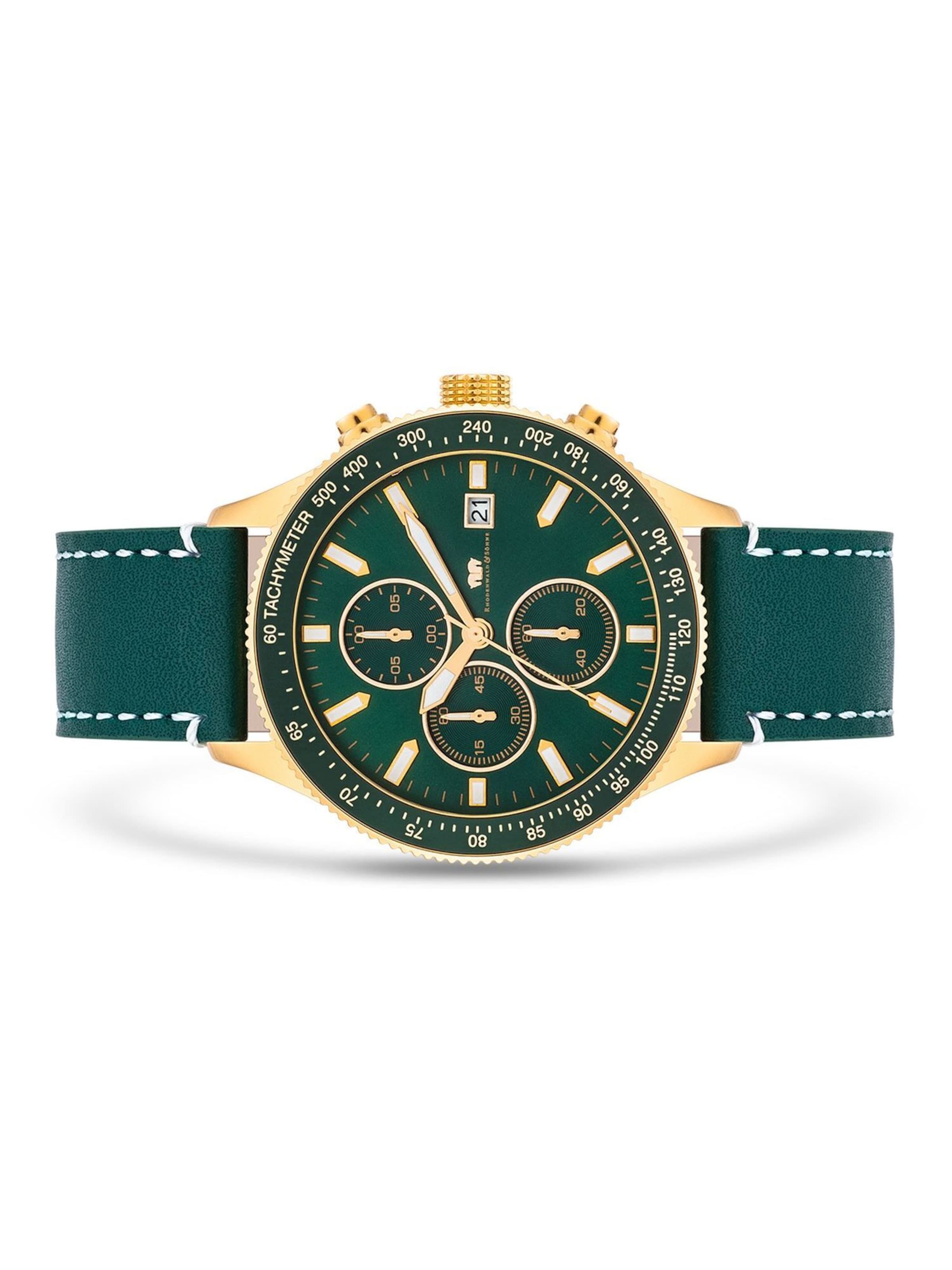Montre à affichage analogique Rhodenwald & Söhne en vert