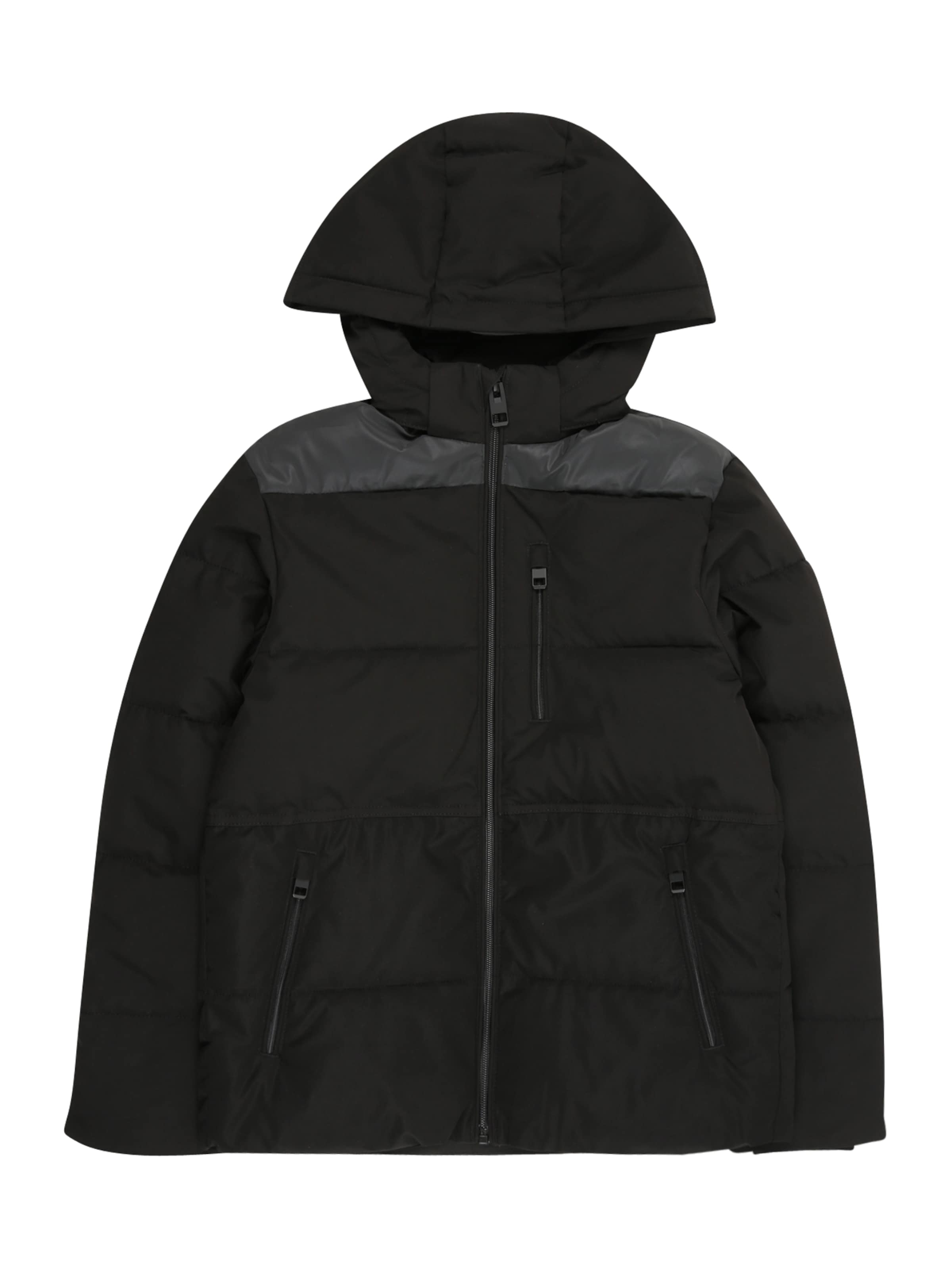 Jack & Jones Junior Between-Season Jacket 'JJEOWEN' in Black: front