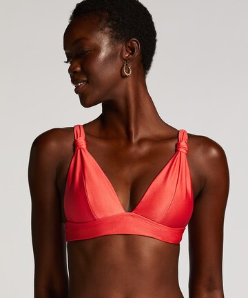 Hunkemöller Triangel Bikinitop 'Luxe' in Orange: predná strana