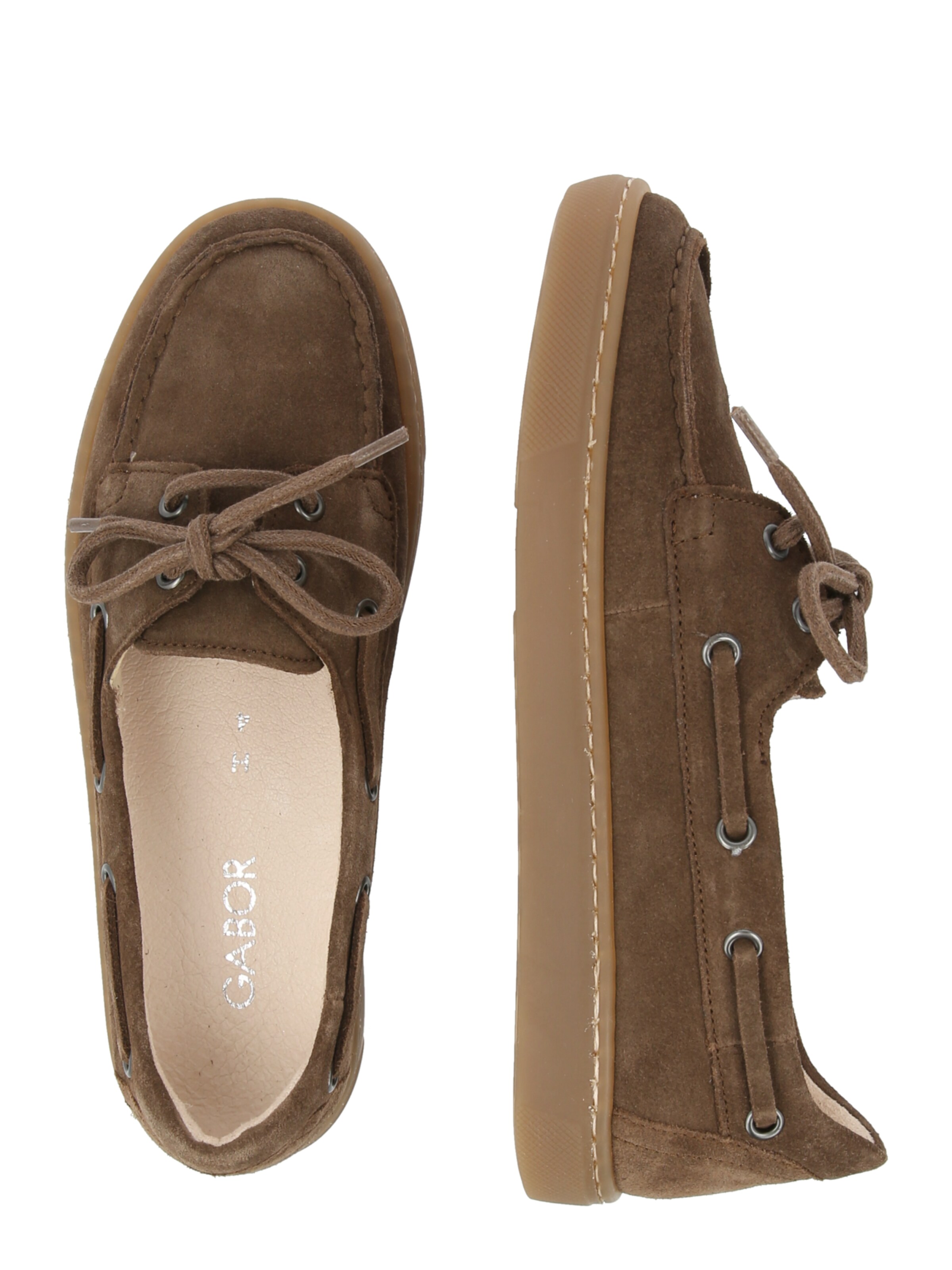 GABOR Mokasíny – hnědá