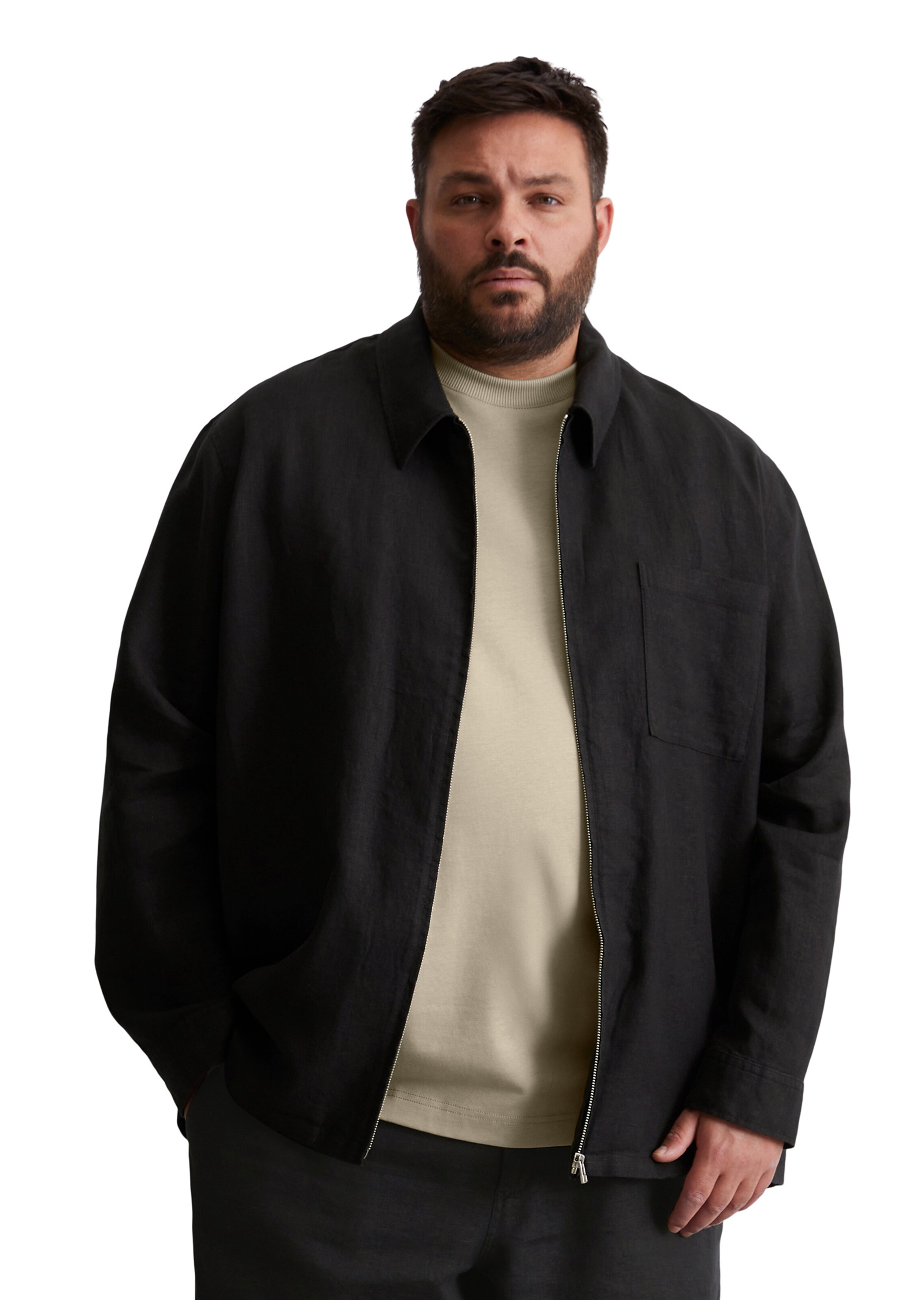 Marc O'Polo Tussenjas in Zwart: voorkant