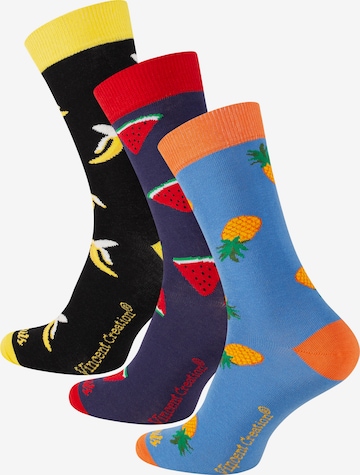 Chaussettes Vincent Creation en bleu : devant