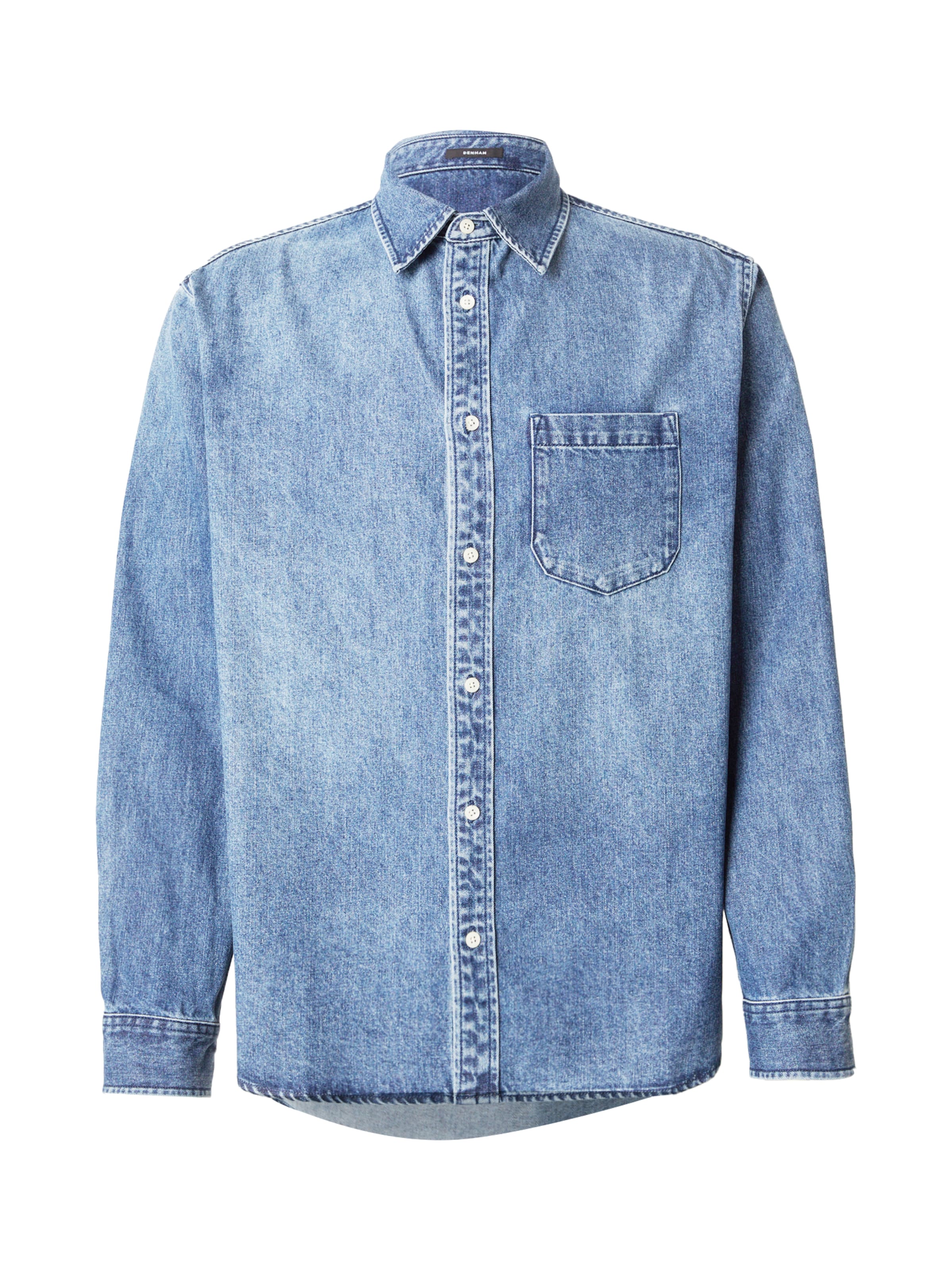 DENHAM Regular fit Πουκάμισο 'NOAH' σε μπλε: μπροστά