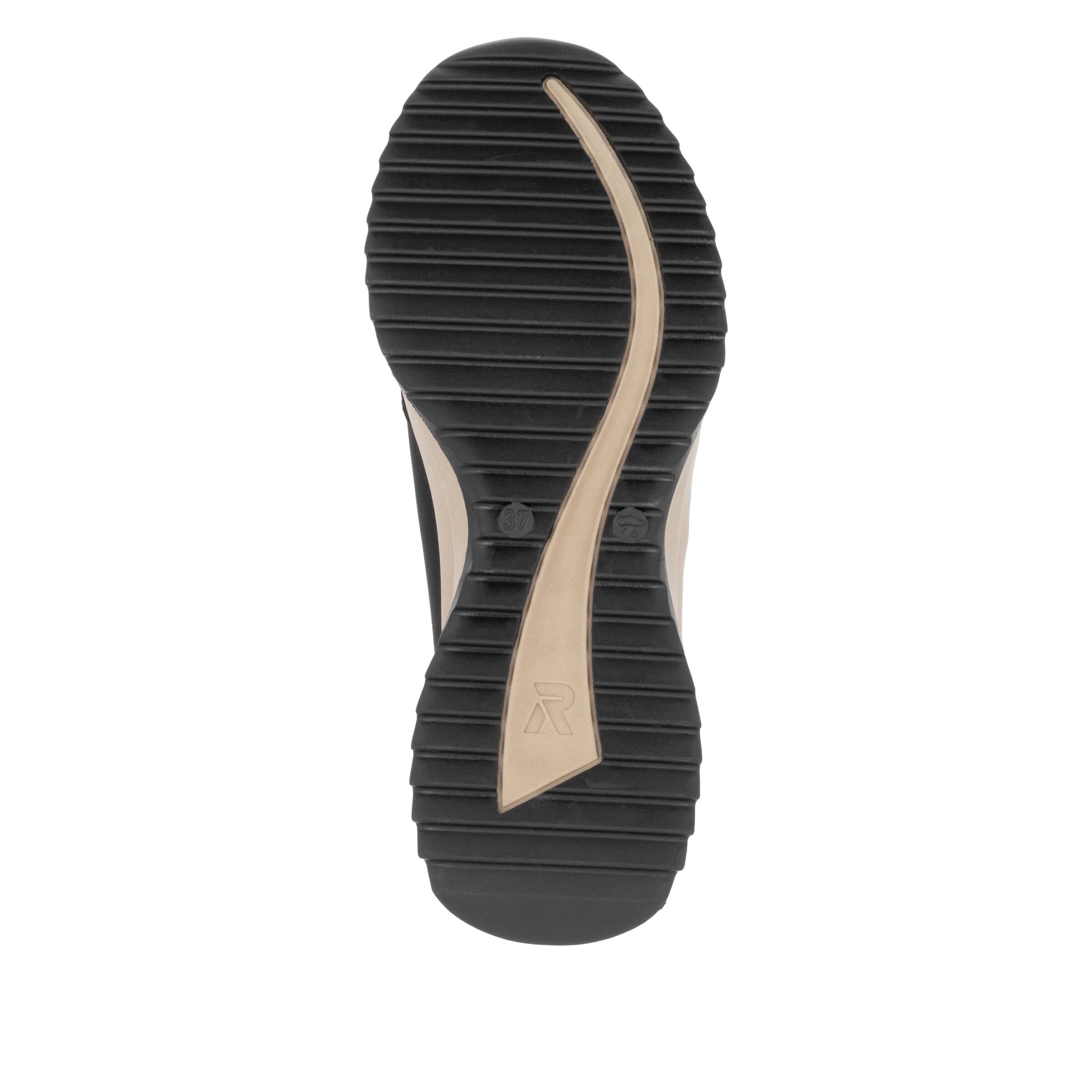 Baskets basses ' W1302 ' Rieker Sport en noir