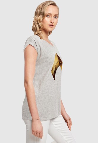 ABSOLUTE CULT T-Shirt 'Aquaman - Emblem' in Grau