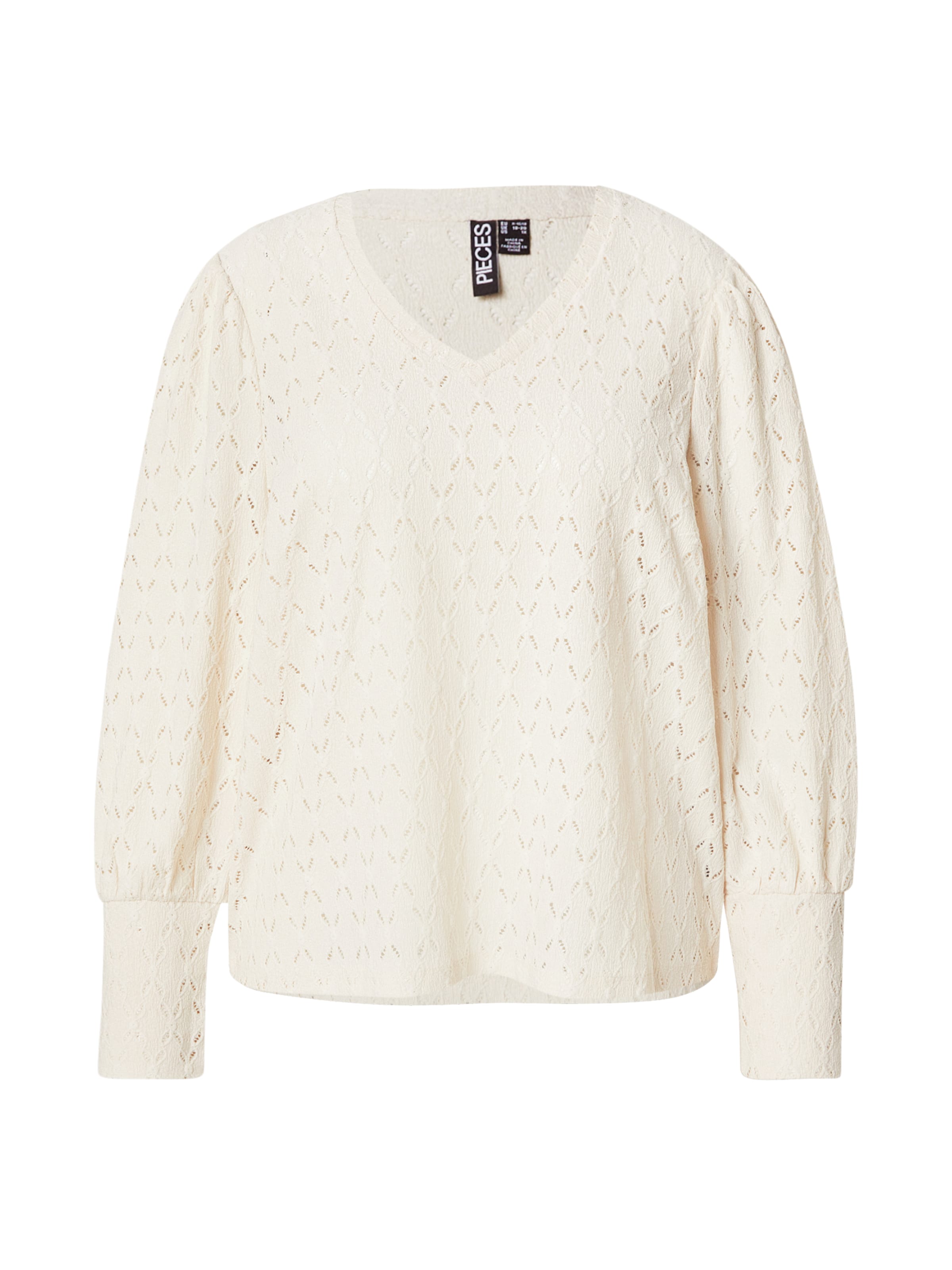 PIECES Curve Μπλουζάκι 'PCCHRISTY' σε μπεζ: μπροστά