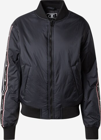 Champion Authentic Athletic Apparel - Chaqueta de entretiempo en negro: frente