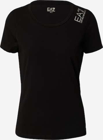 EA7 Emporio Armani T-Shirt in Schwarz: predná strana