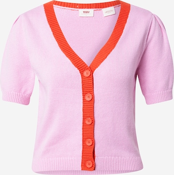 LEVI'S Knit Cardigan 'Josie' in Pink: front