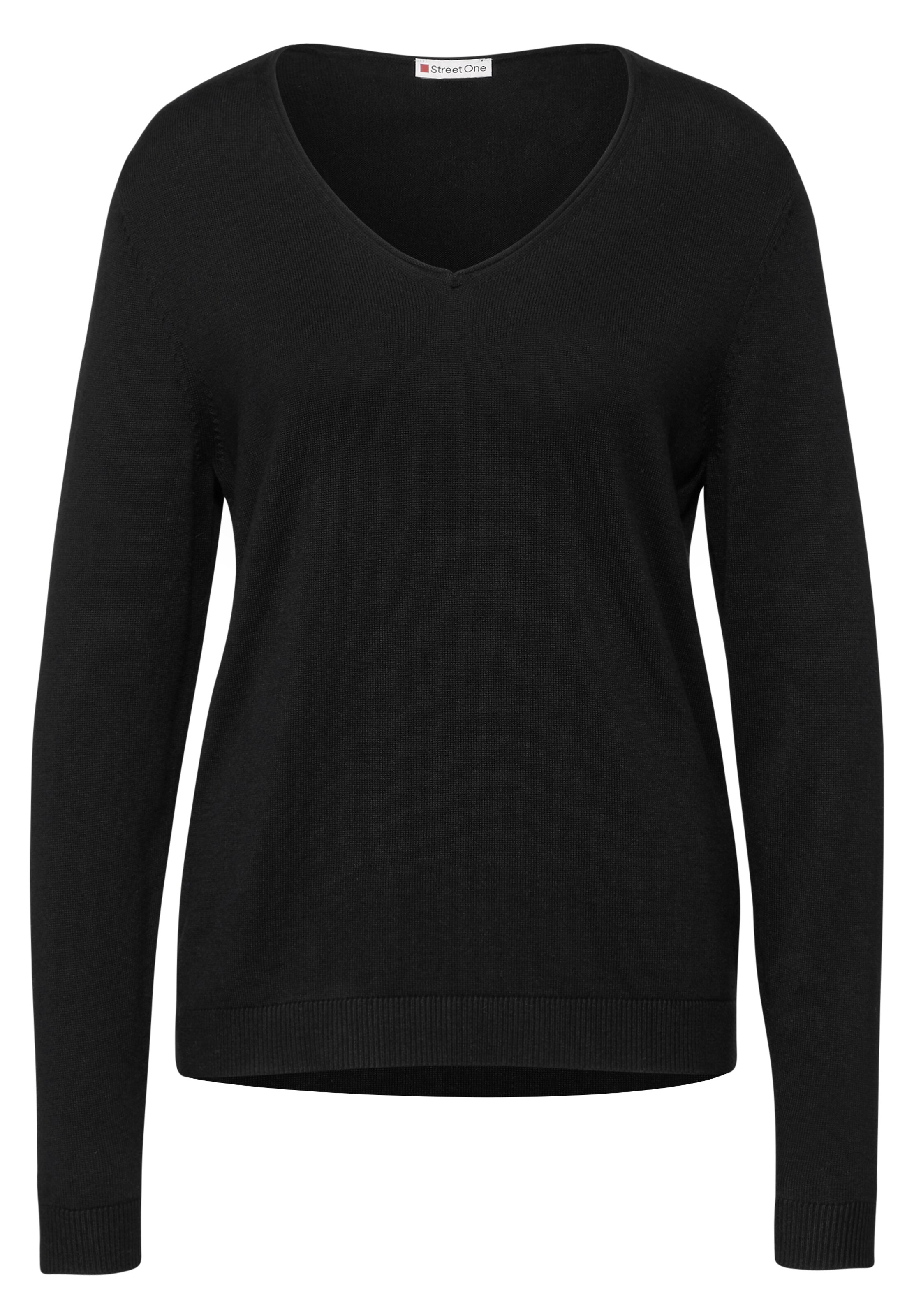 STREET ONE Pullover in Schwarz: Vorderseite