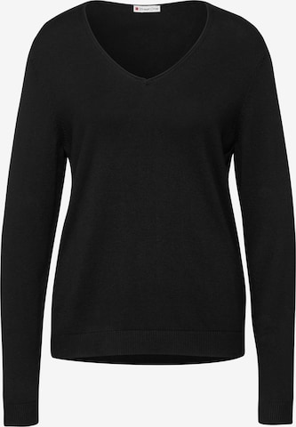 STREET ONE Pullover in Schwarz: Vorderseite
