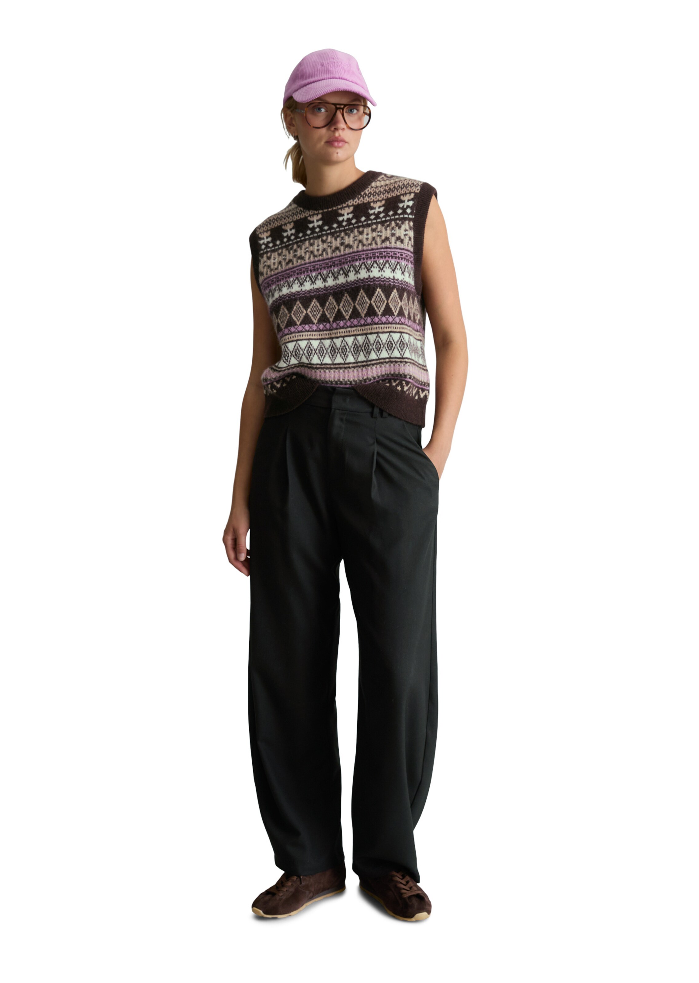 Marc O'Polo DENIM Knitted vest in Brown