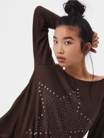 JDY Shirt 'SARA TONSY' in Brown