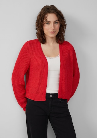 QS Strickjacke in Rot: Vorderseite
