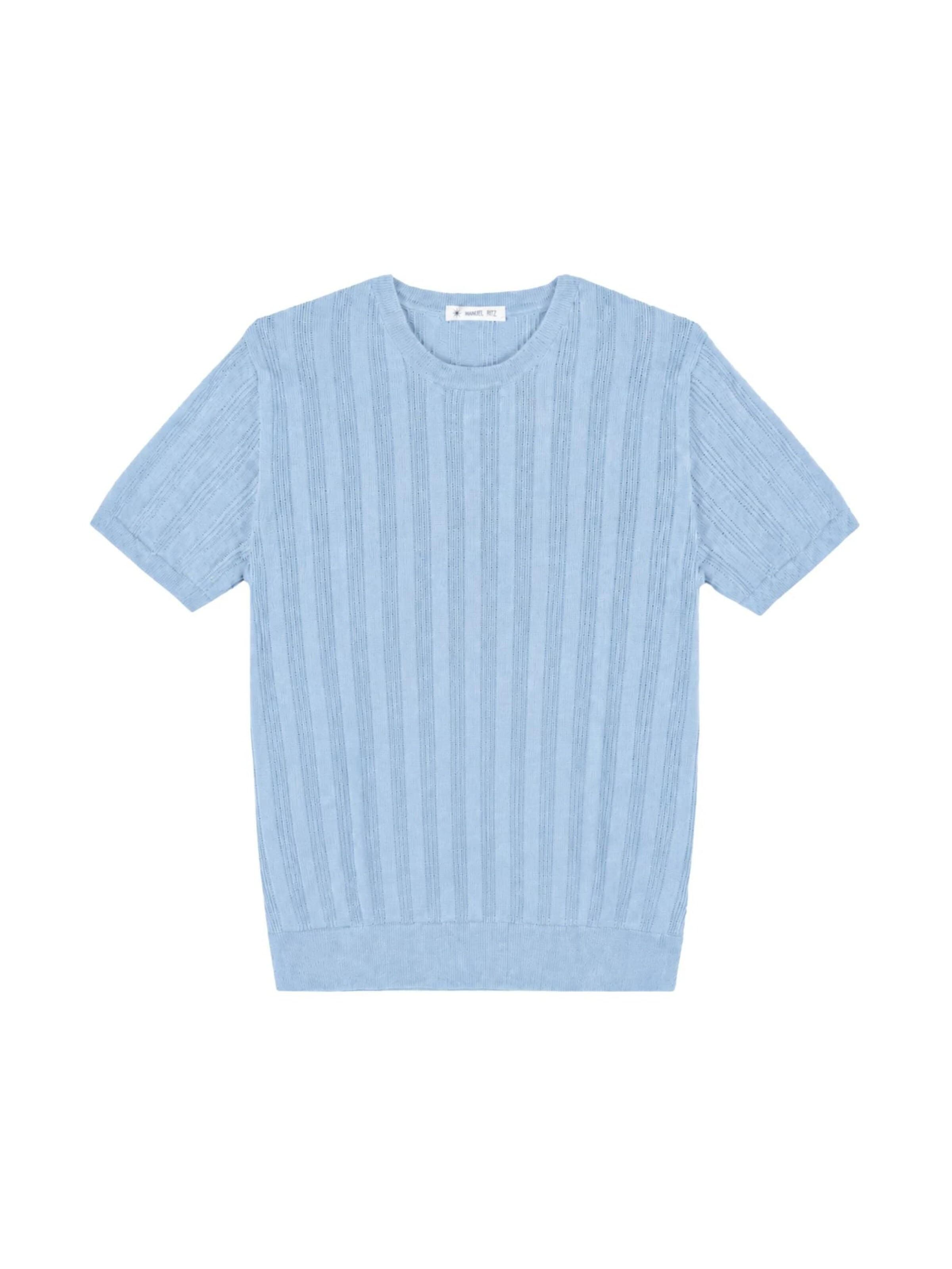 Manuel Ritz - Camiseta 'T-SHIRT M/M IN FILO' en azul: frente