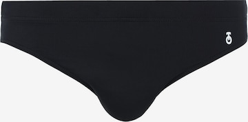 CALZEDONIA Swim Trunks in Black: front