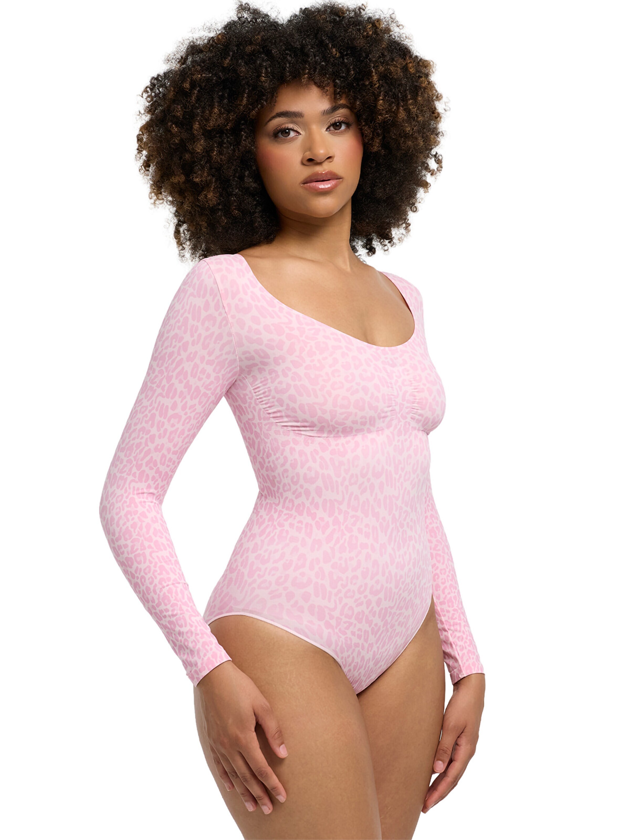 Body modelant 'Bodysuit Sculpting Shapewear Longsleeve mit Slip' cfab en rose