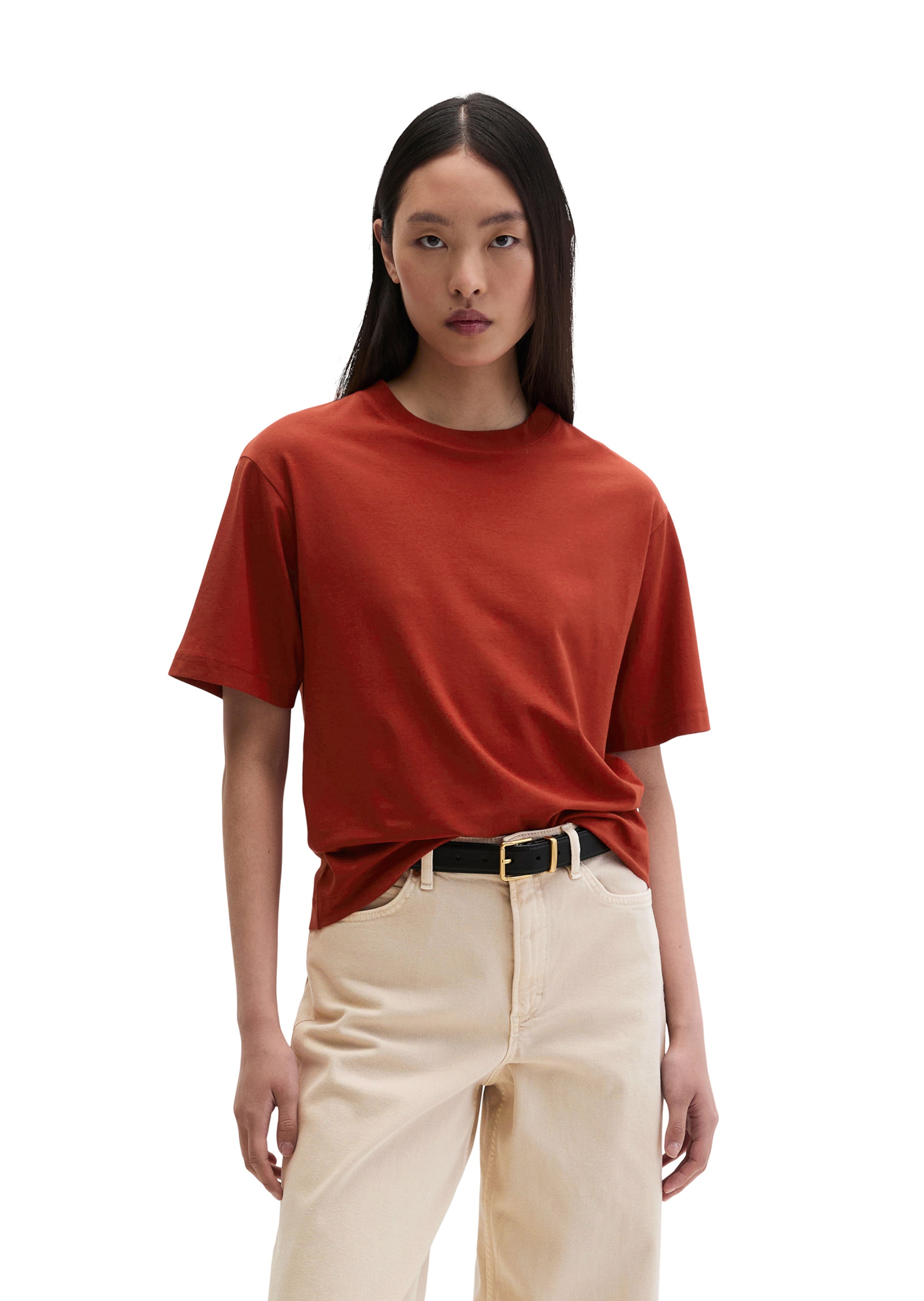Marc O'Polo T-Shirt in Braun: Vorderseite