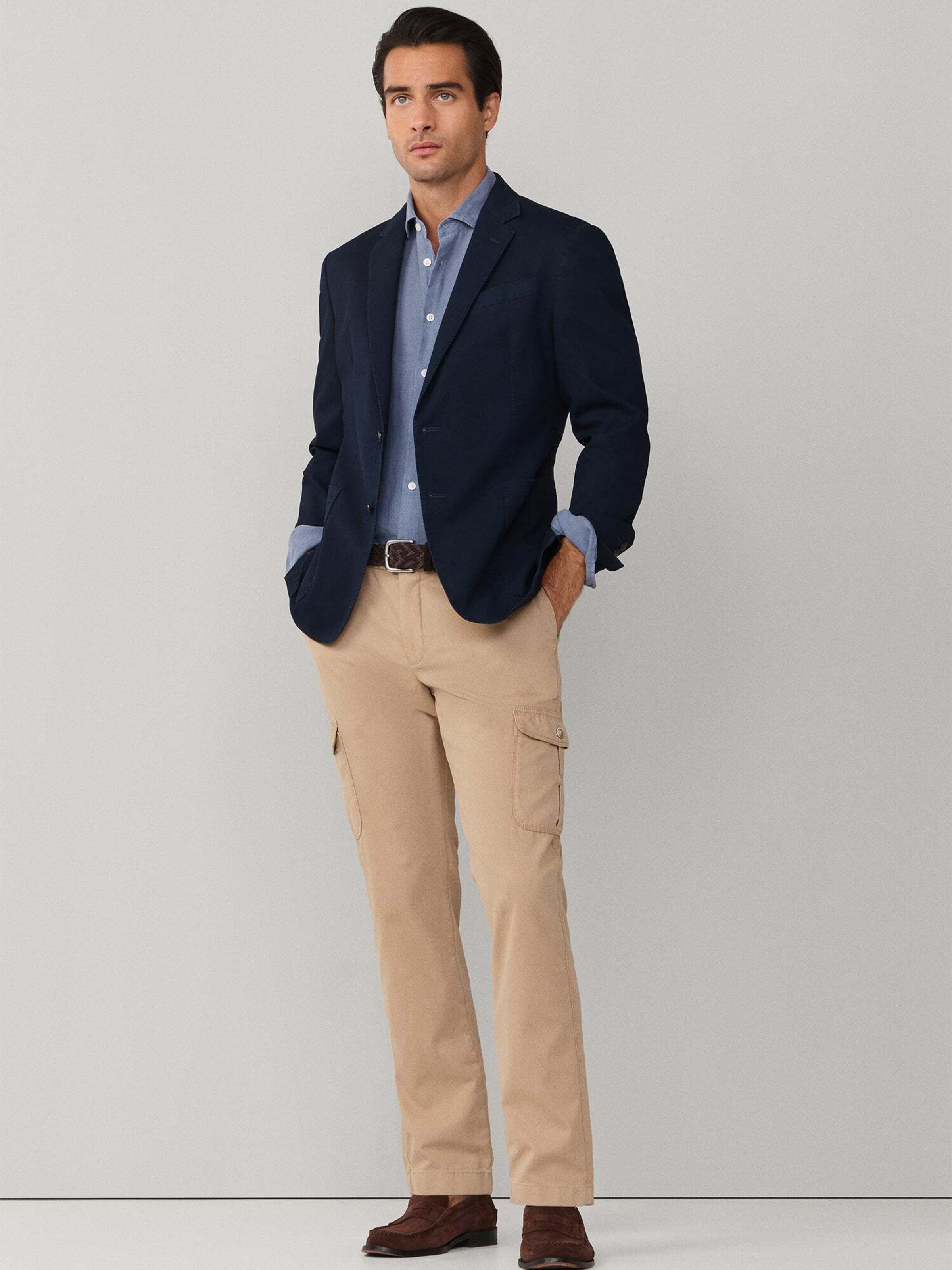 Hackett London Regular Cargo trousers 'Devon' in Beige
