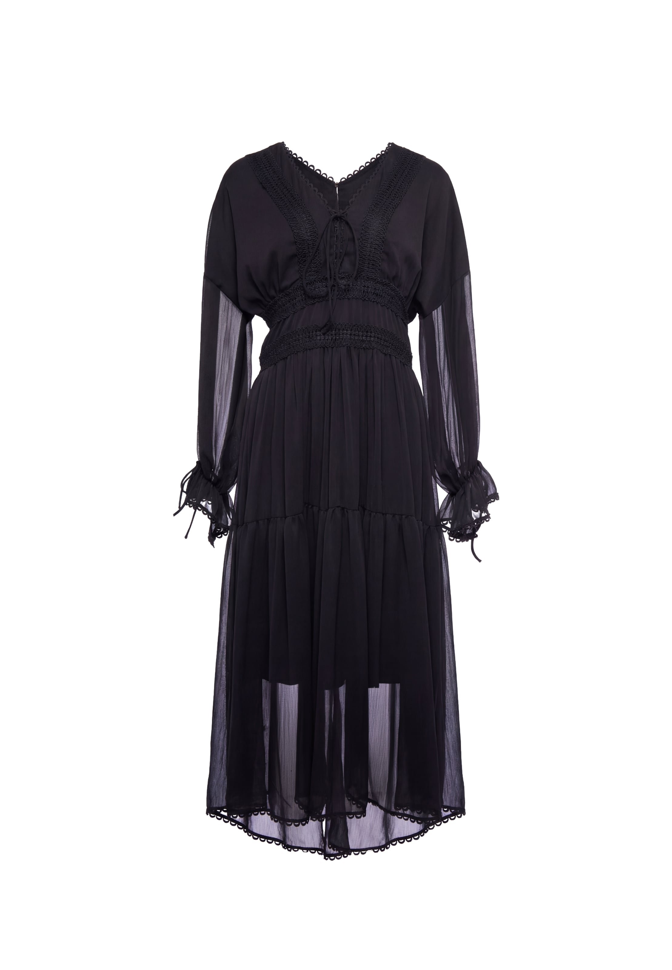 IZIA Summer dress 'Festival' in Black: front
