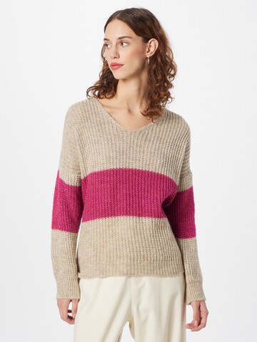 ZABAIONE - Pullover 'Luisa' em bege: frente