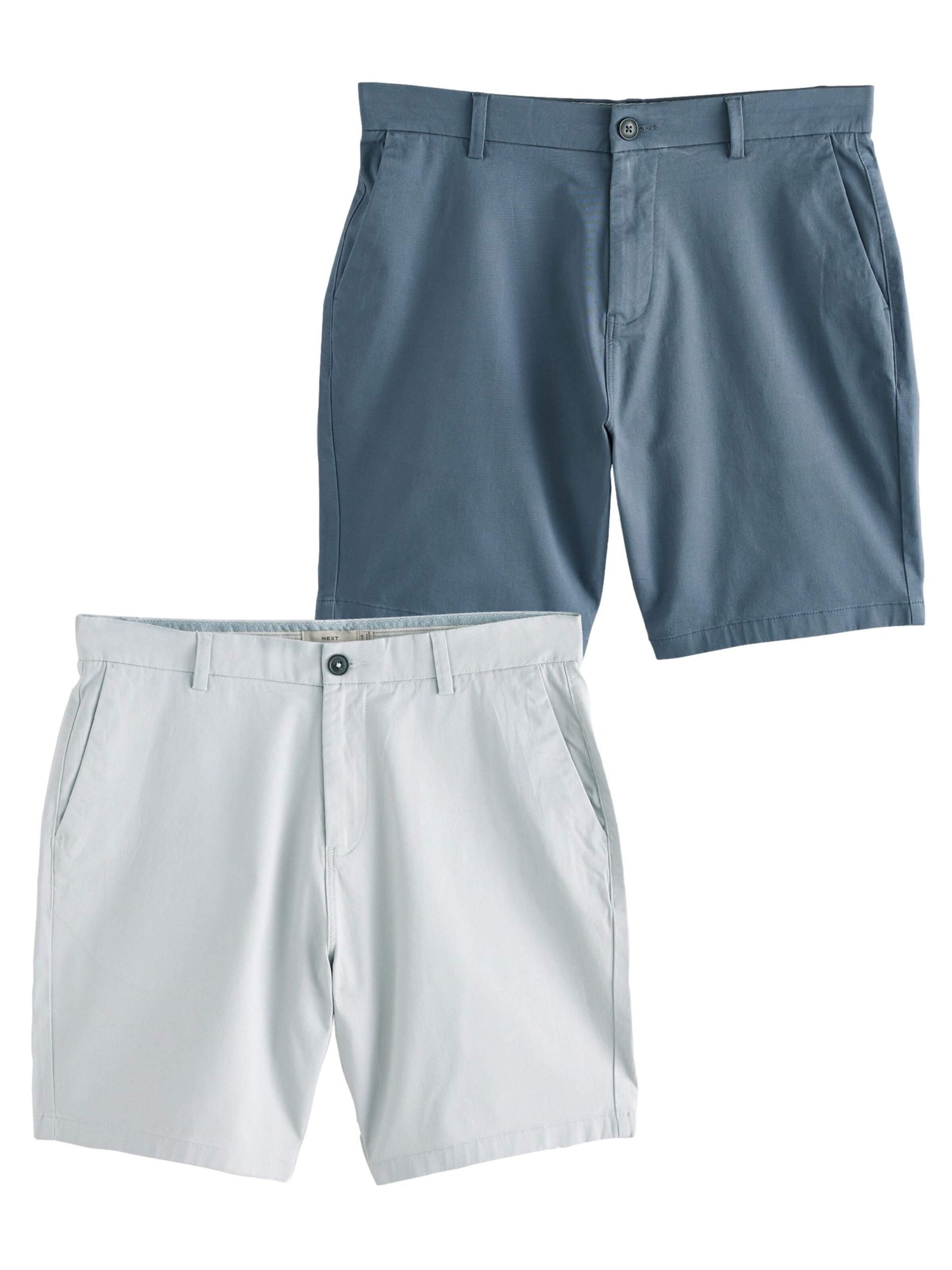 Next Štandardný strih Chino nohavice - Modrá: predná strana