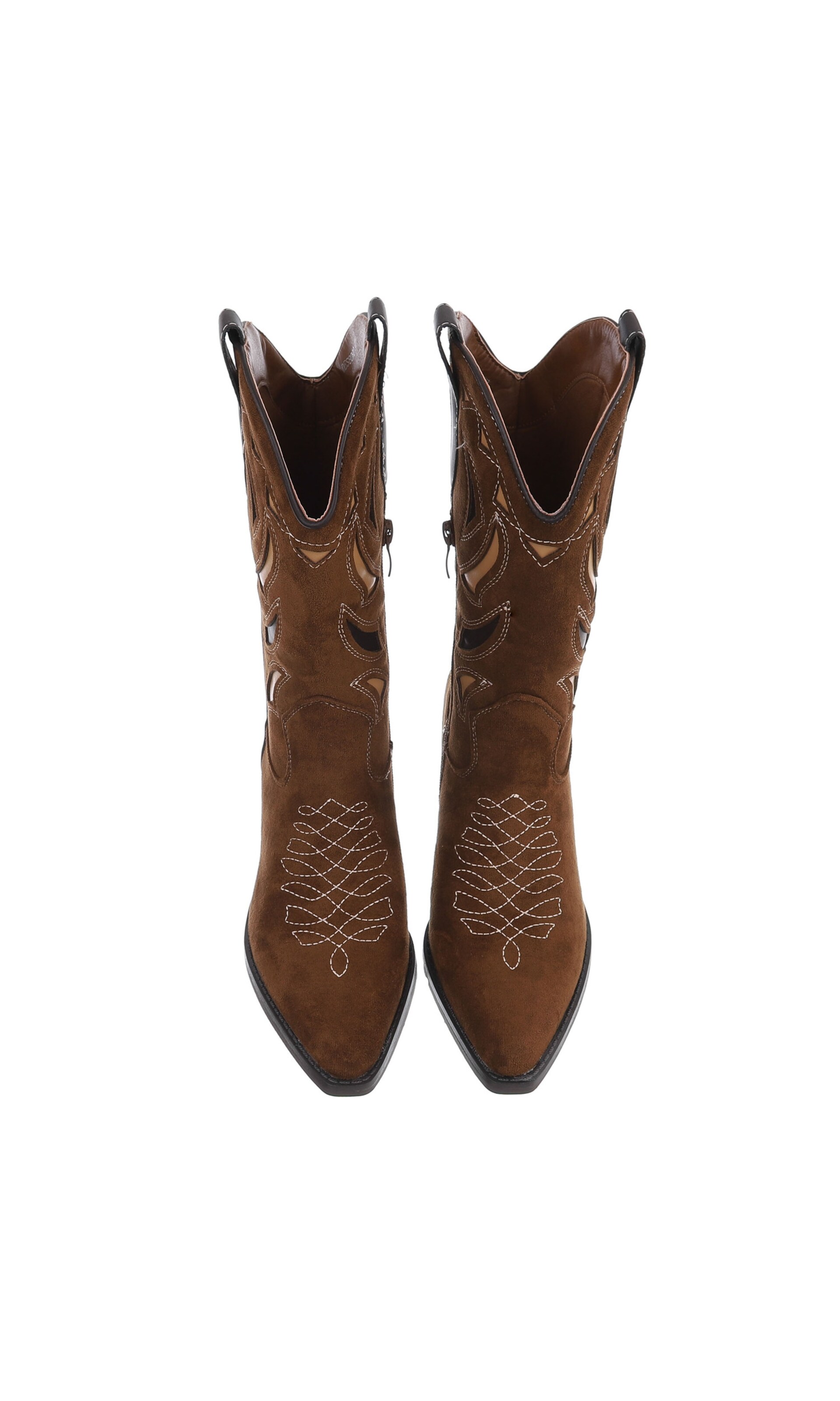 Ital-Design Cowboy Boots in Brown