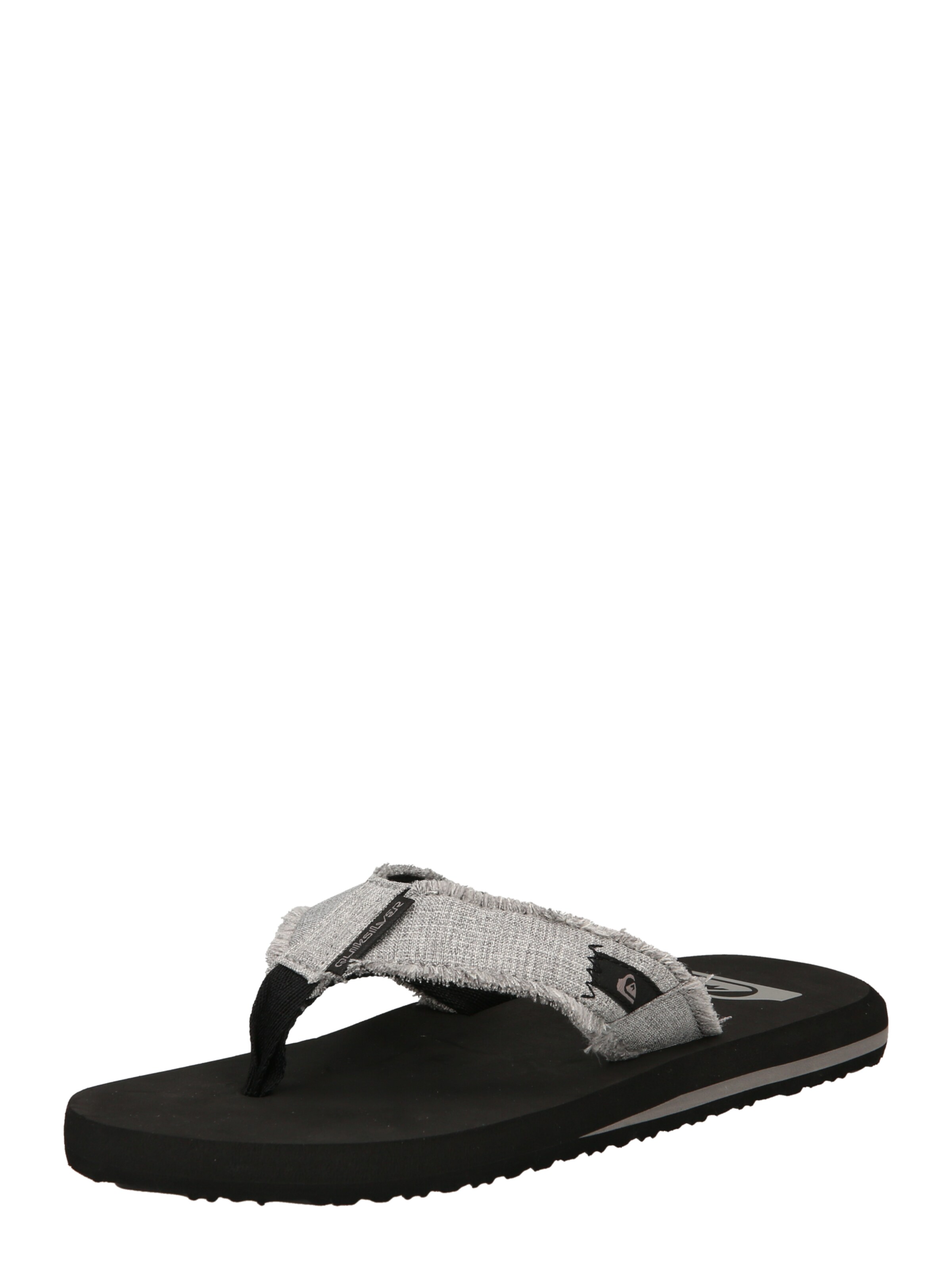 Tongs 'Monkey Abiss' QUIKSILVER en gris : devant
