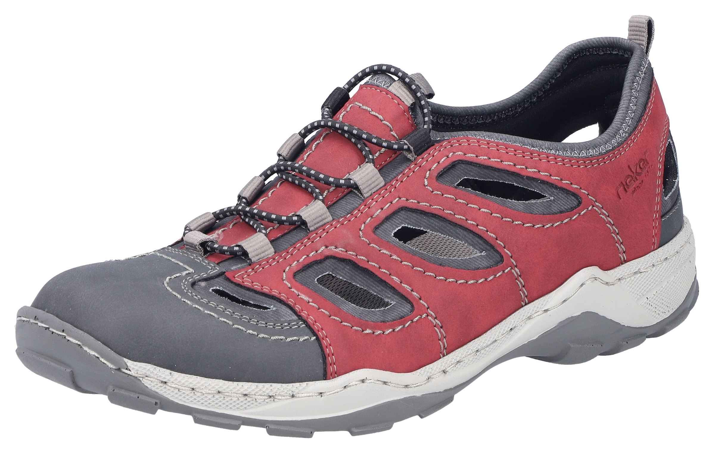 Rieker Athletic Lace-Up Shoes 'Oilybuk' in Grey: front