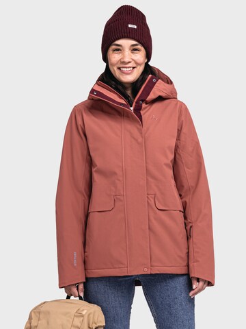 Veste outdoor 'Antwerpen' Schöffel en rouge : devant