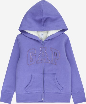 GAP Кофта на молнии в Лиловый: спереди