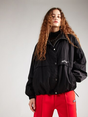 HUGO Between-season jacket 'Filia-1' in Black: front