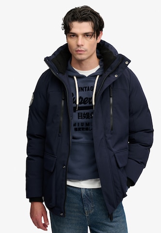 Superdry & Co Winter jacket 'City' in Blue
