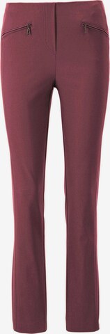 Pantalon 'Louisa' Goldner en rouge : devant