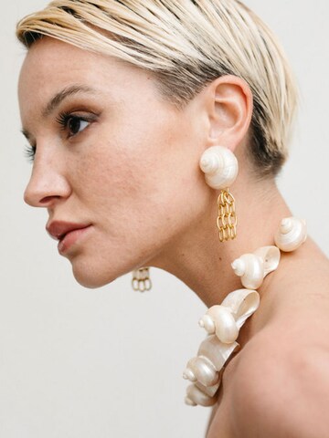 Boucles d'oreilles 'Monik' LA MAISON GISEL B. en blanc