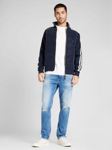 TOMMY HILFIGER Sweatjacke in Blau