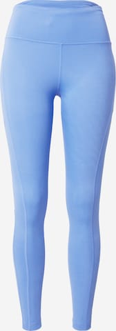 NIKE Skinny Sportbroek in Blauw: voorkant